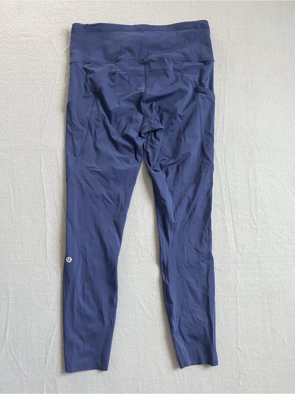Lululemon HR Fast and Free Leggings w/ pockets 25” Size 8 Blue LW5BXQS